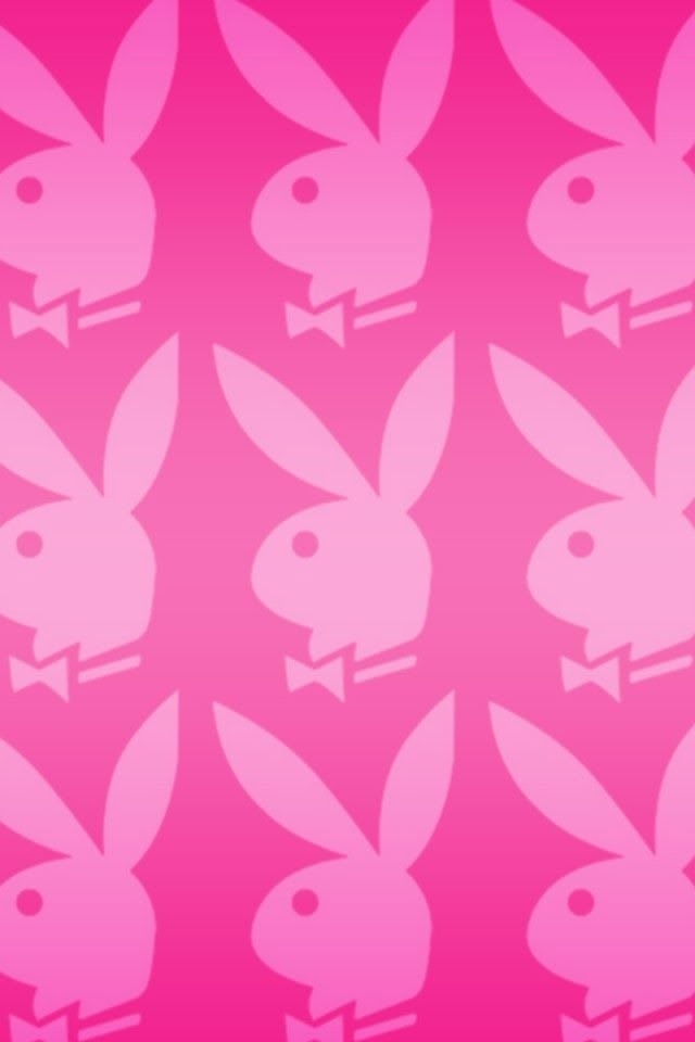 Pink Playboy Bunny iPhone Ipod Wallpaper Logo