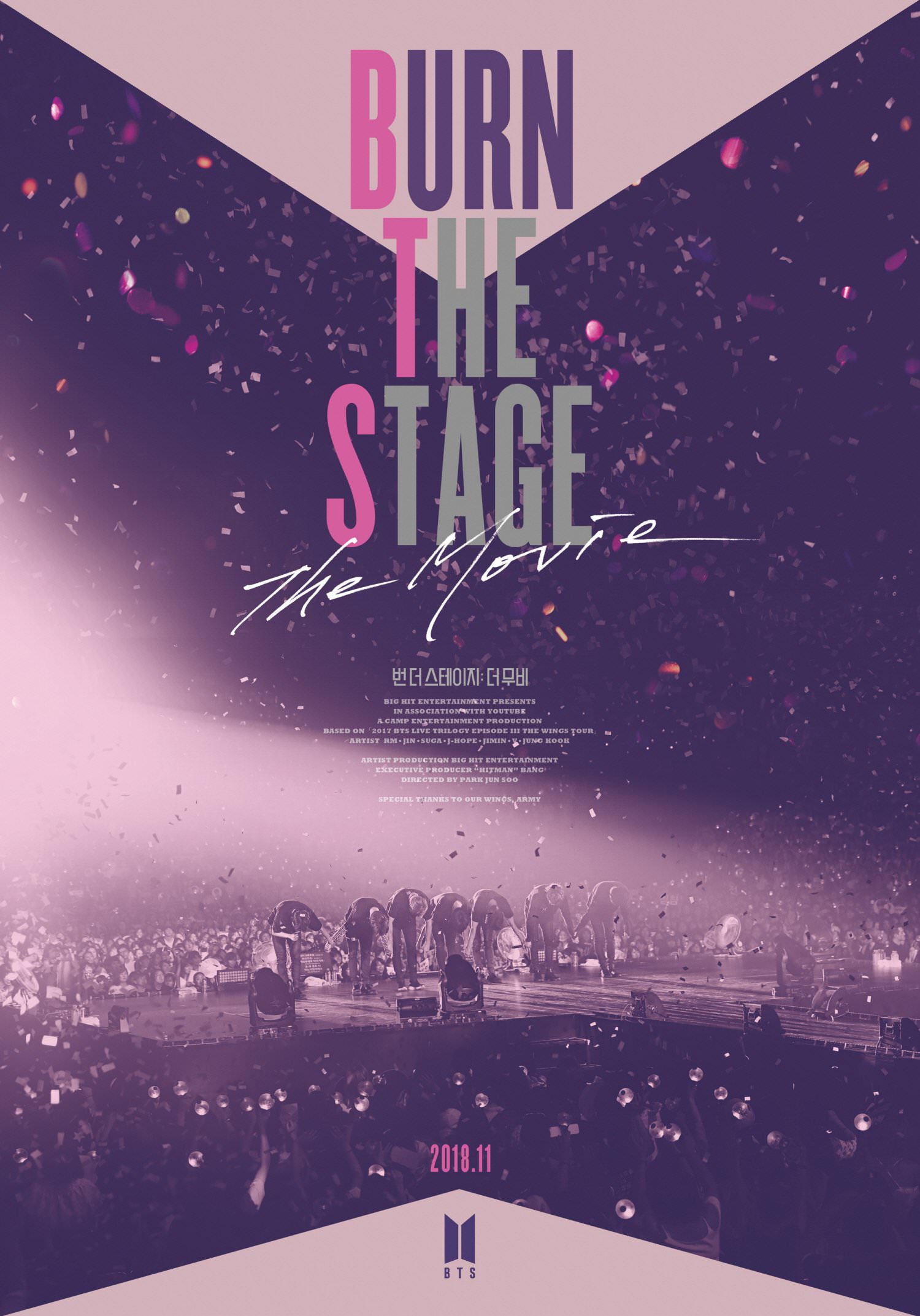Bts Burn The Stage Movie Official Poster Kpop