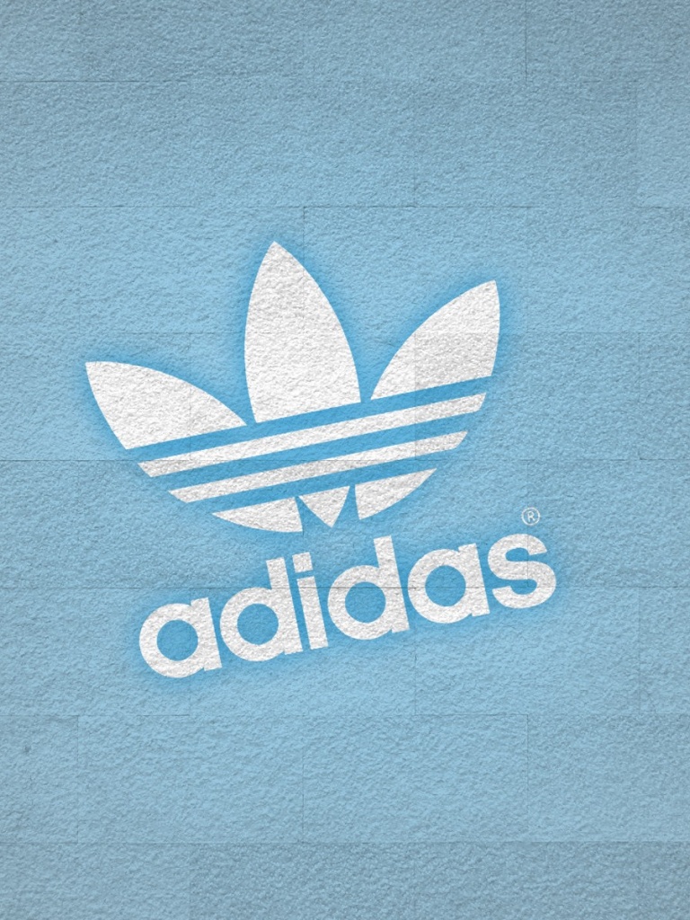 Adidas White Logo iPad Wallpaper