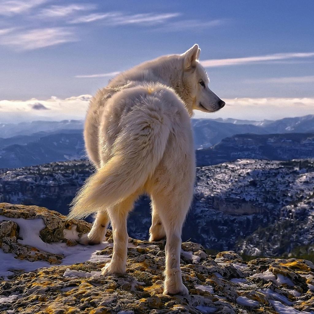 Mobile White Wolf Wallpaper Full HD Pictures