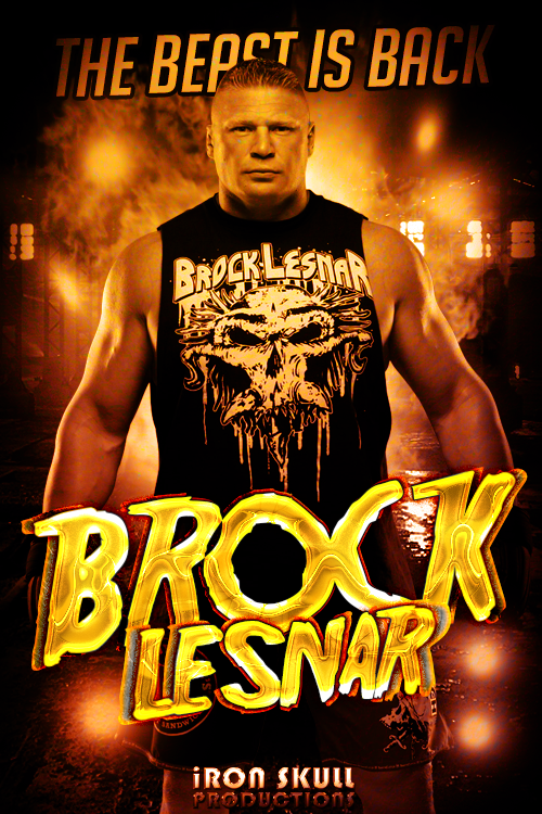 Wwe Brock Lesnar Poster By Theironskull