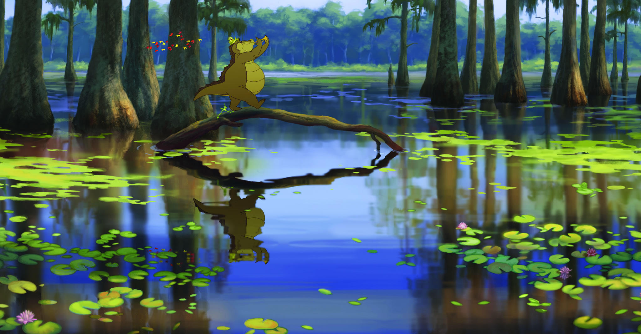The Gator In Bayou From Disney S Princess And Frog Wallpaper