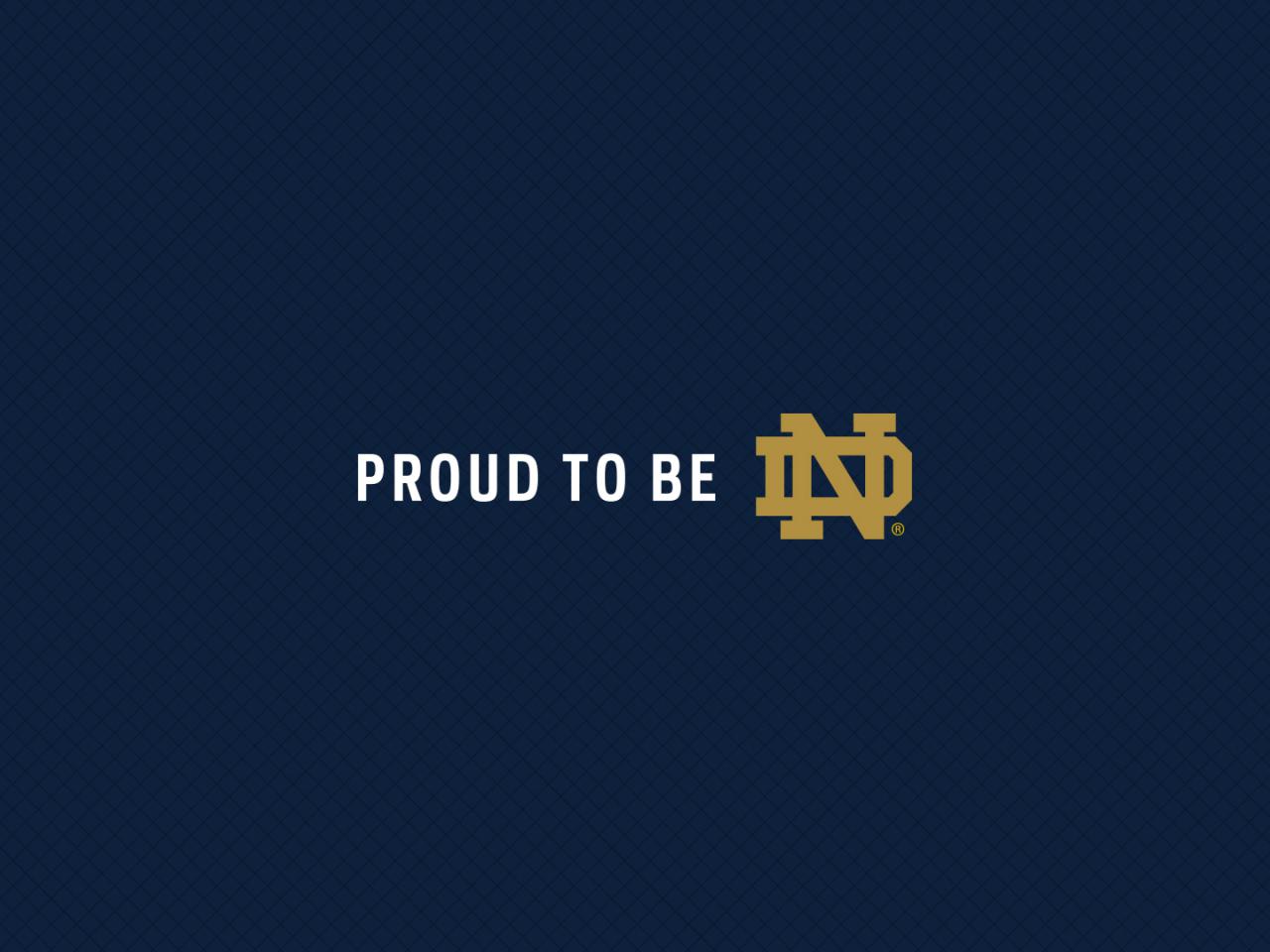 Notre Dame Football Logo Proud To Be Nd Wallpaper For Widescreen