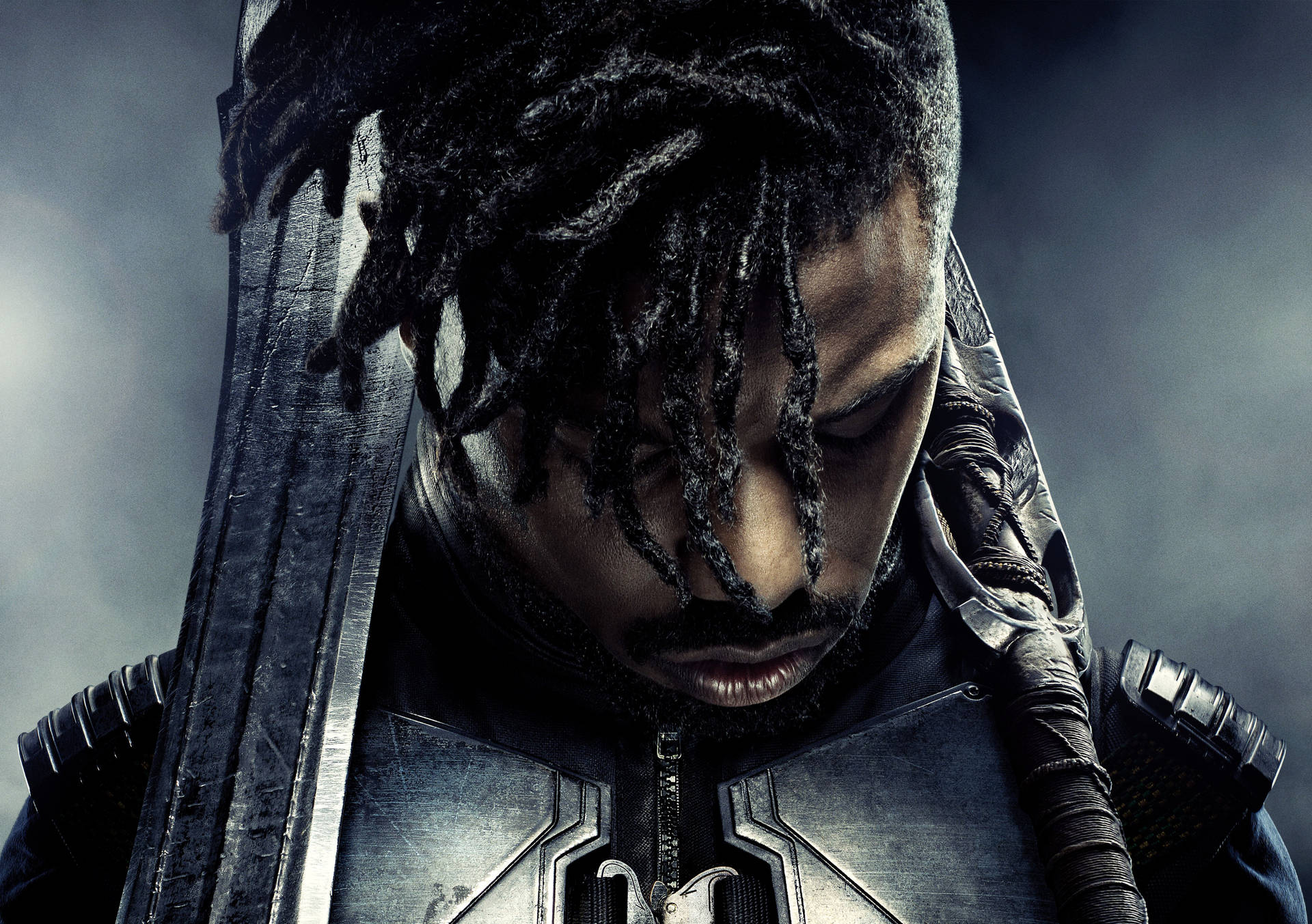 Erik Killmonger The Intrepid Villain In Marvel S Black Wallpaper