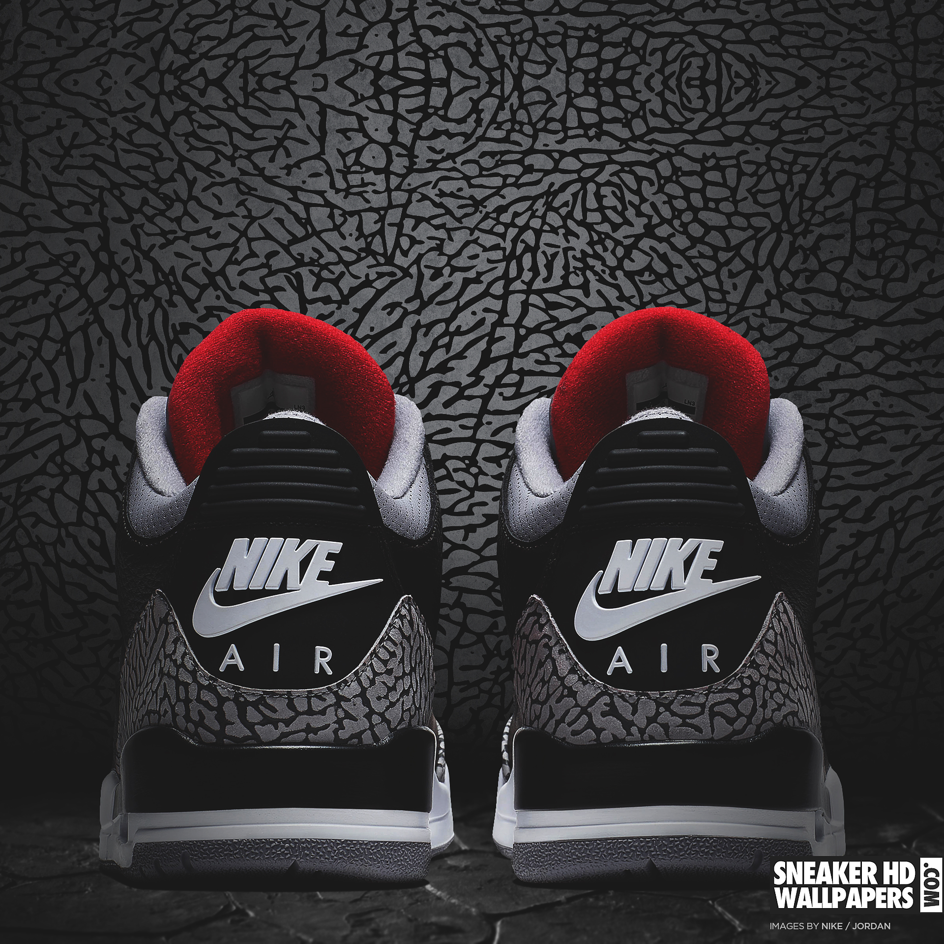 Air Jordan Retro Black Cement Wallpaper