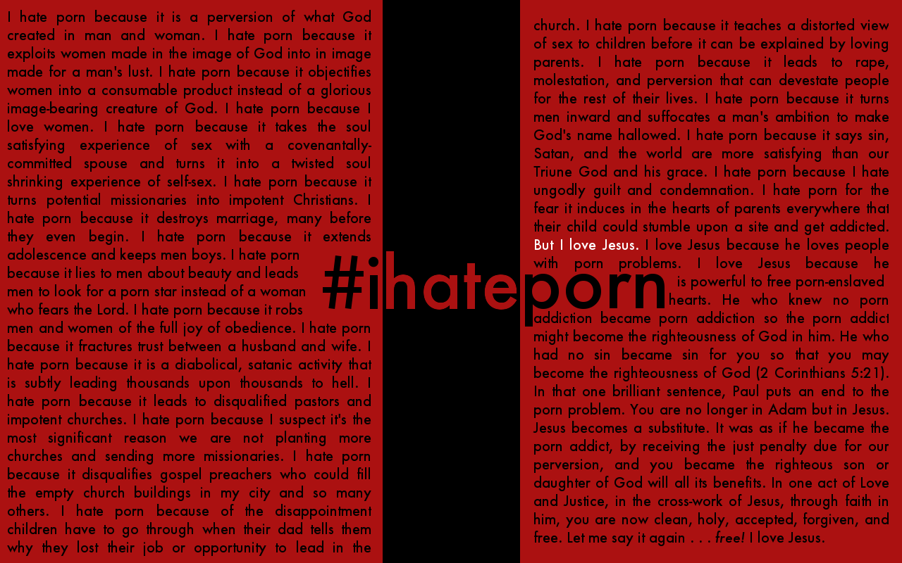 Wallpaper I Made From Desiring God S Hate Porn Post