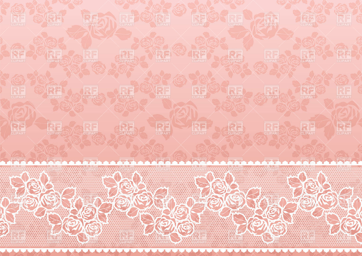 Lacy Pink Retro Wallpaper With Roses Background Textures Abstract