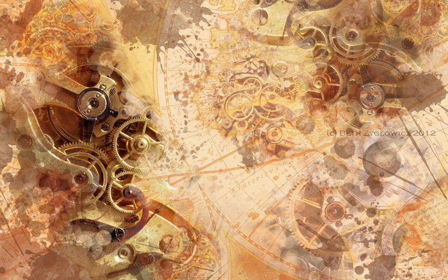 Steampunk Wallpaper II   1280 x 800 by SpaceTurtleStudios