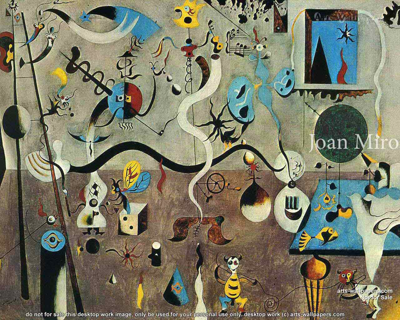 Joan Miro Wallpaper1280 X