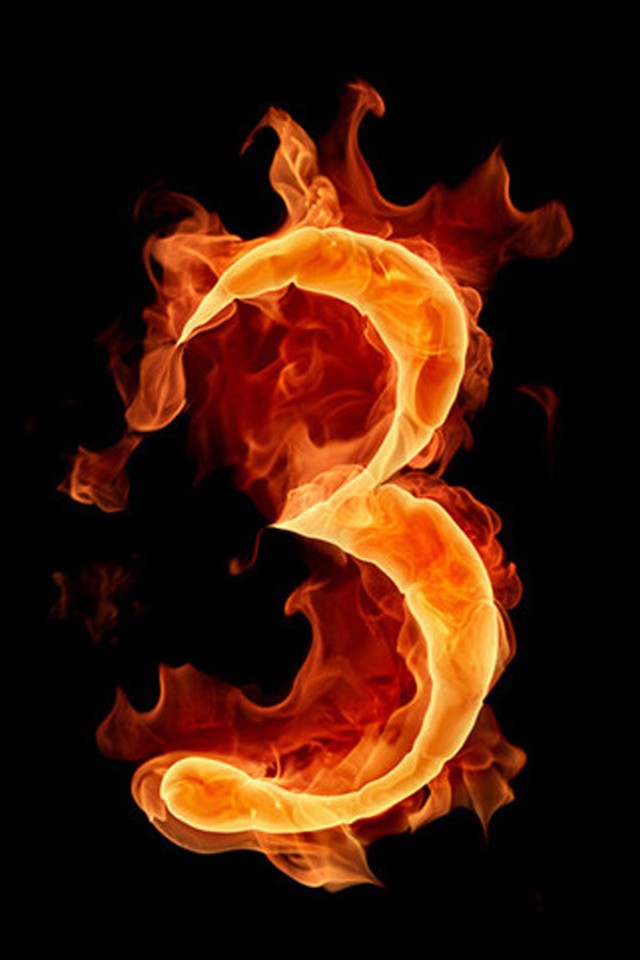 Fire Number iPhone Wallpaper S 3g