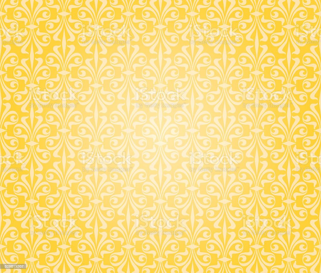 Orange Yellow Wallpaper Background Design Stock Illustration