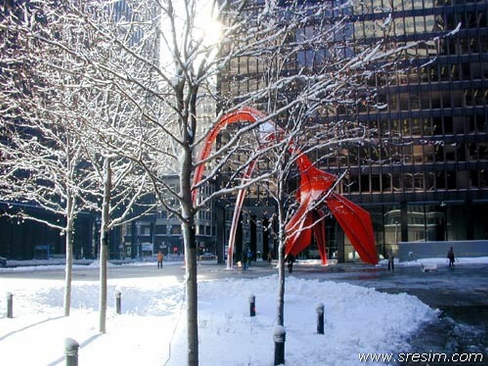 Chicago Winter X Picture Photo