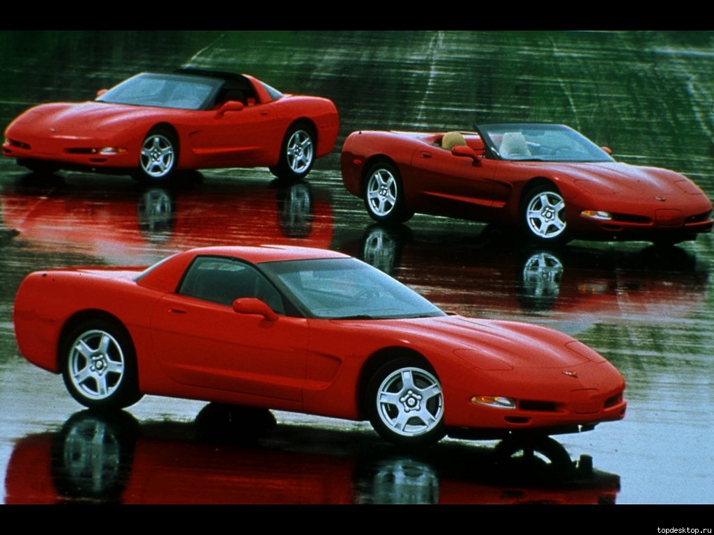 C5 Corvette Supercharger Kit Red HD Wallpaper