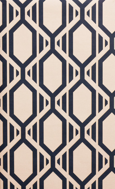 Navy Blue And White Geometric Wallpaper Bolt By