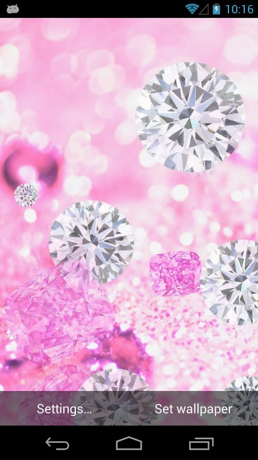 Pink Diamonds Live Wallpaper   screenshot 506x900