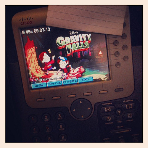 Yesss They Added Gravity Falls To The Phone System Background