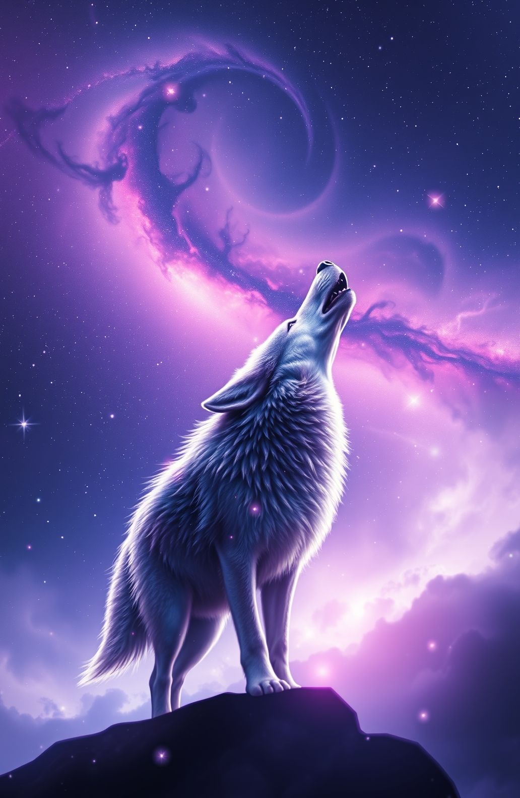 Galaxy Wolf Wallpaper