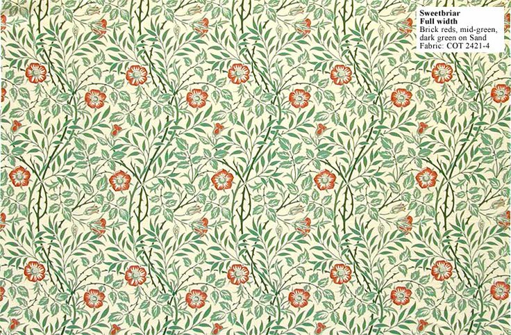 William Morris Reproduction Wallpaper And Fabric Sweetbriar