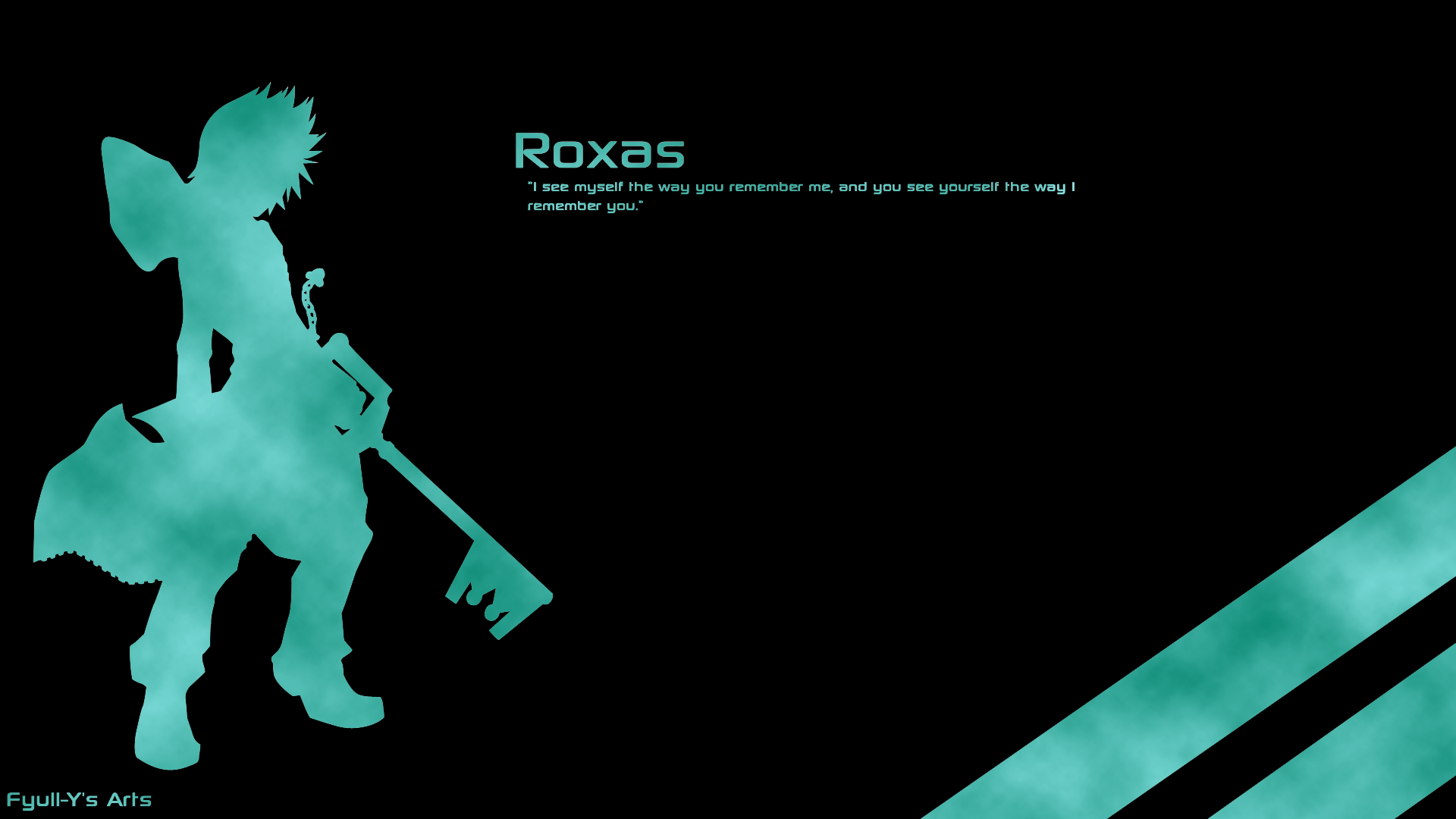 Roxas Kingdom Hearts Minimalistic 1920x1080