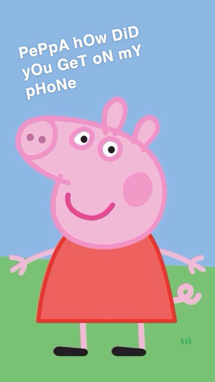 Wallpaper Peppa Pig Memes iPhone
