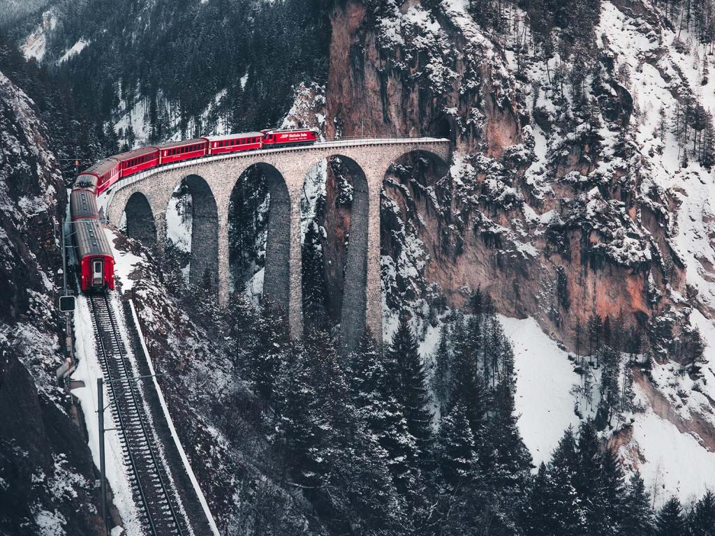We Can Hardly Believe This Train Ride Through The Swiss Alps Is Real