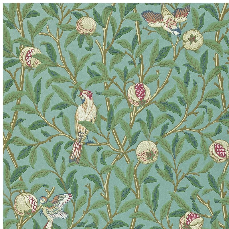 Morris And Co Archive Ii Wallpaper Bird Pomegranate Collection