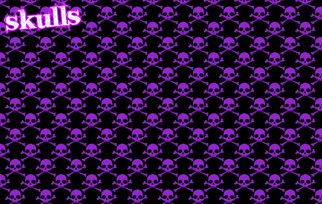 Purple Skull By Nickyedwards
