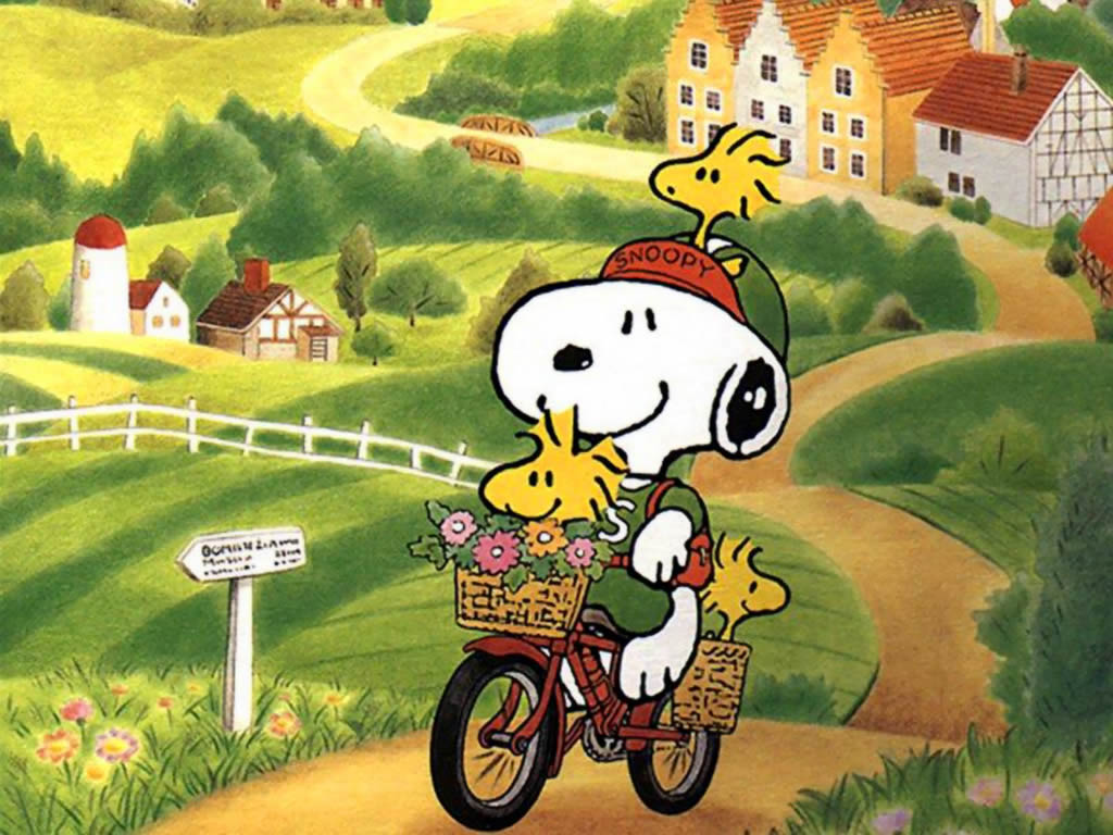 Snoopy Spring 4k Wallpaper