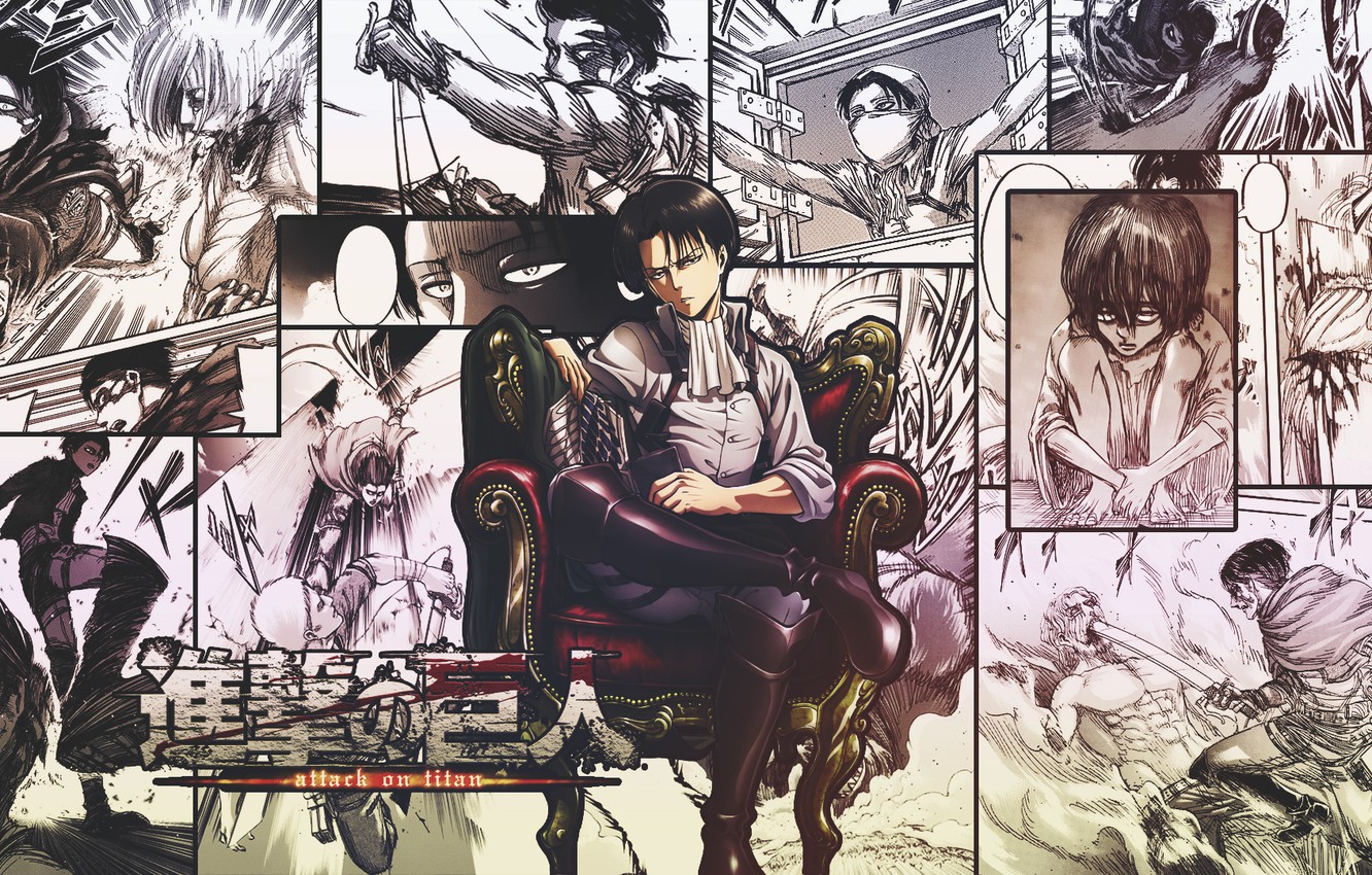 Wallpaper Chair Shingeki No Kyojin Attack Of The Titans Levi