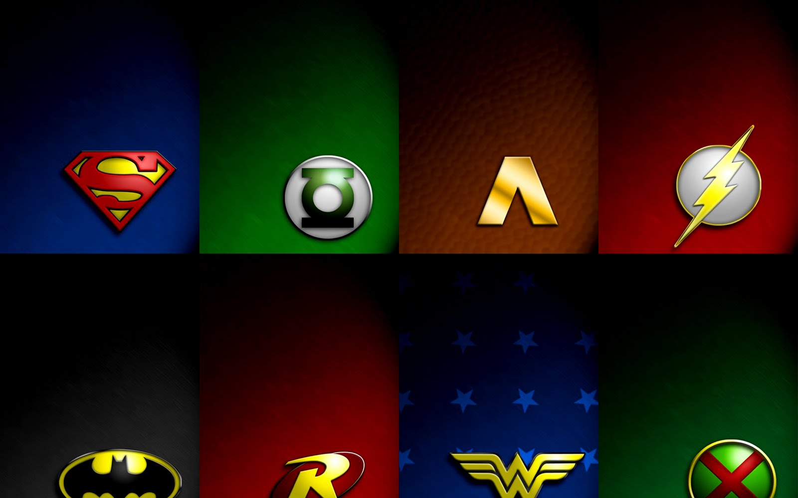 DC Comics Super Heroes Symbols Logos HD Wallpaper wwwVvallpaperNet