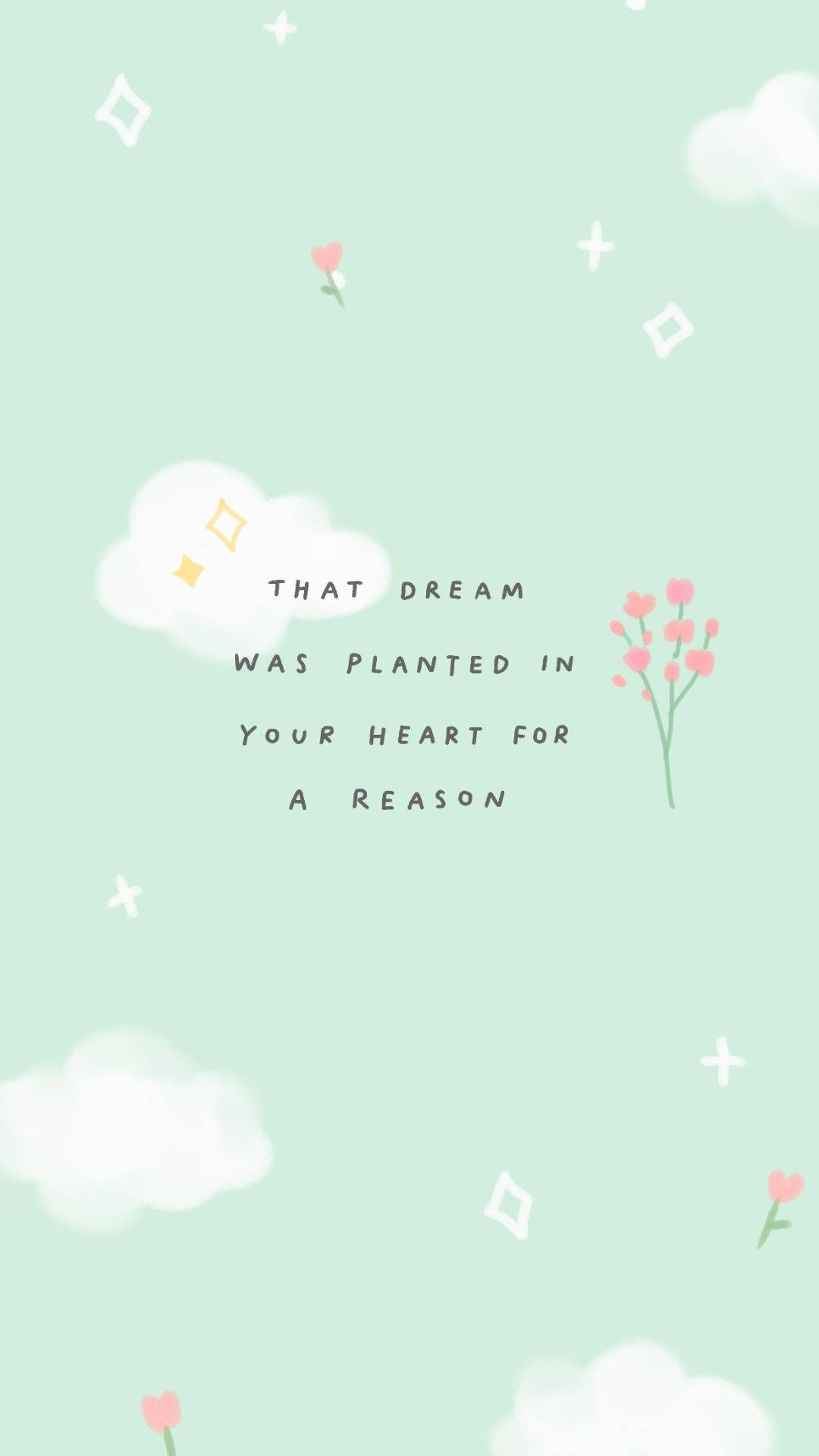 Cute Positive Quotes Wallpaper