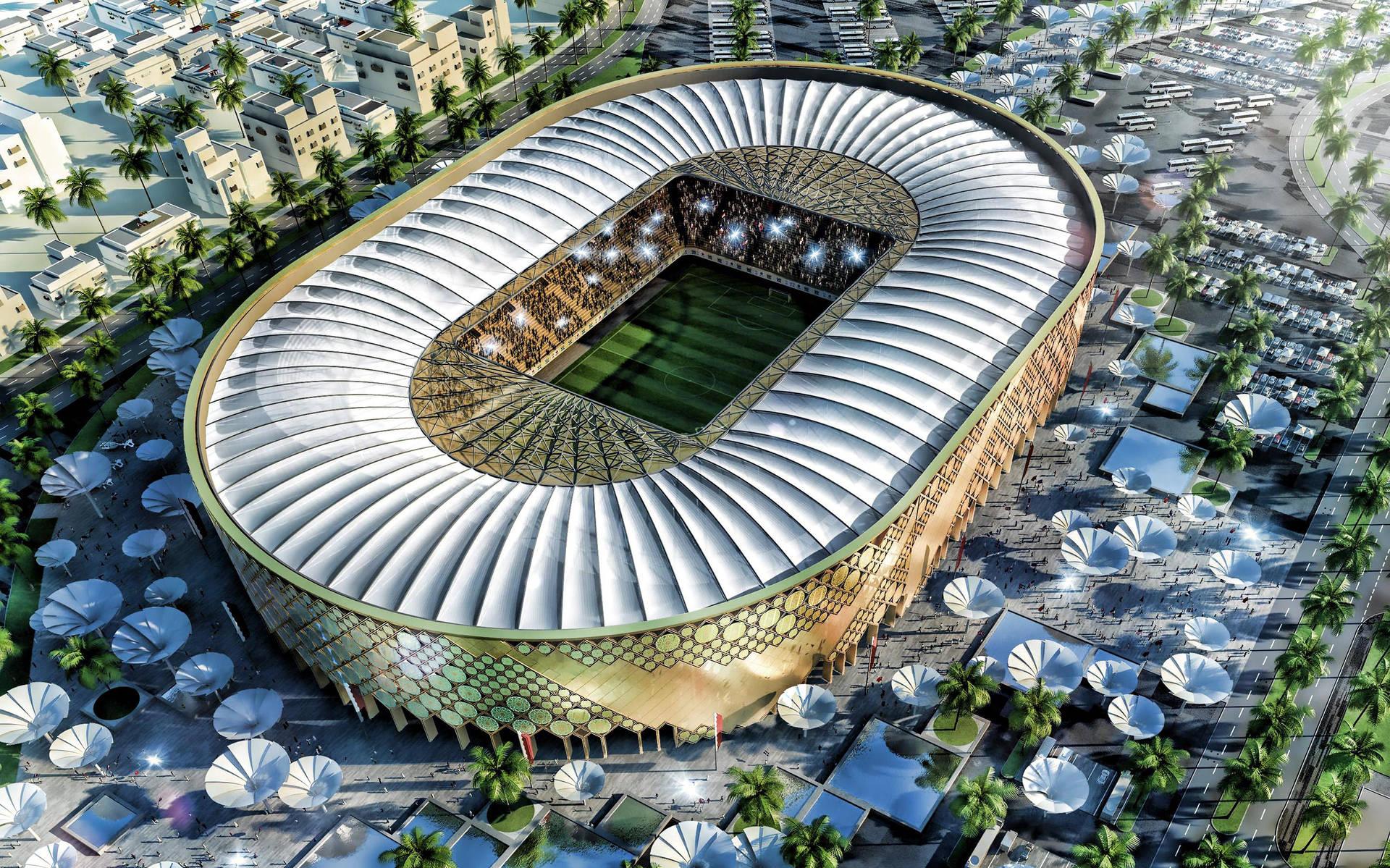 Qatar University Stadium Fifa World Cup Wallpaper
