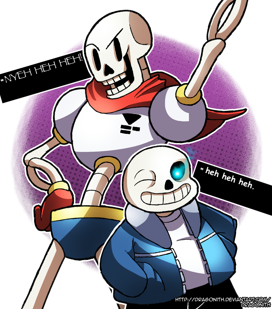 Random Papyrus And Sans Undertale By Dragonith