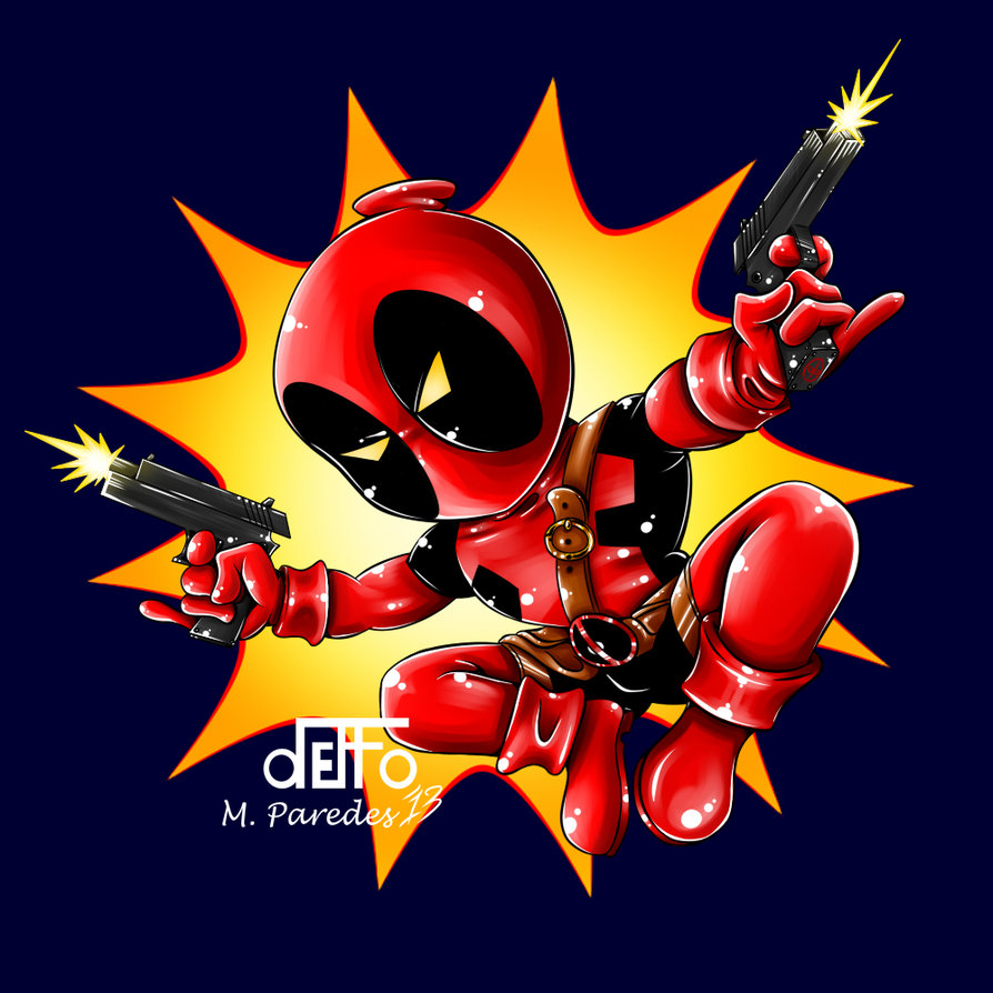 Chibi Deadpool by deffoneitor2000