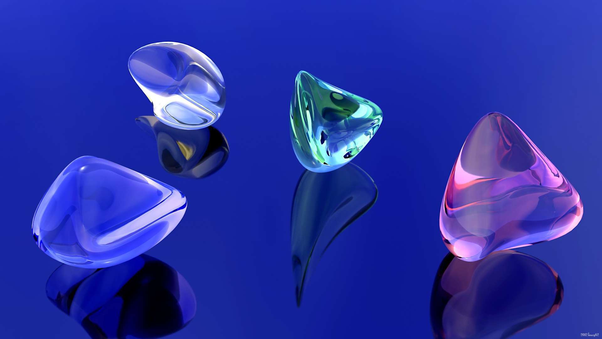 Glass 3D HD Wallpapers 1080P Marbles