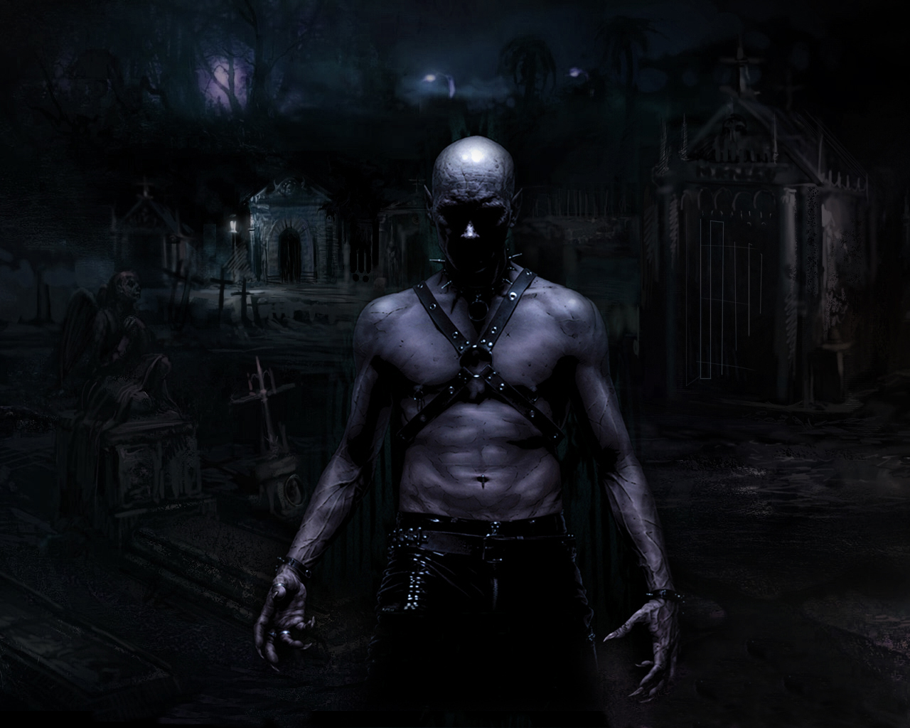 Scary Computer Wallpaper Desktop Background Id