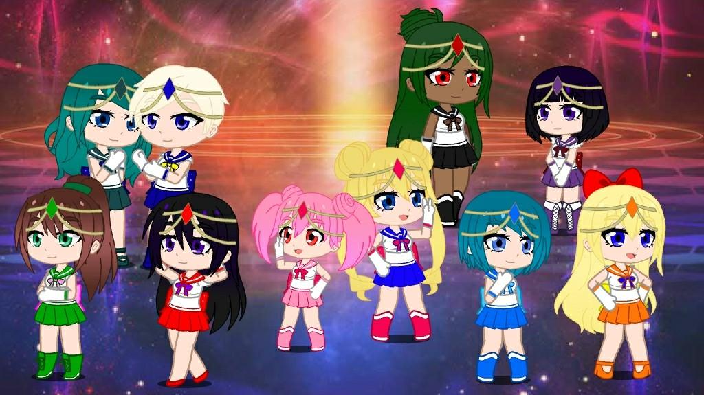 Sailor Moon and Gang by AEAKimlin on