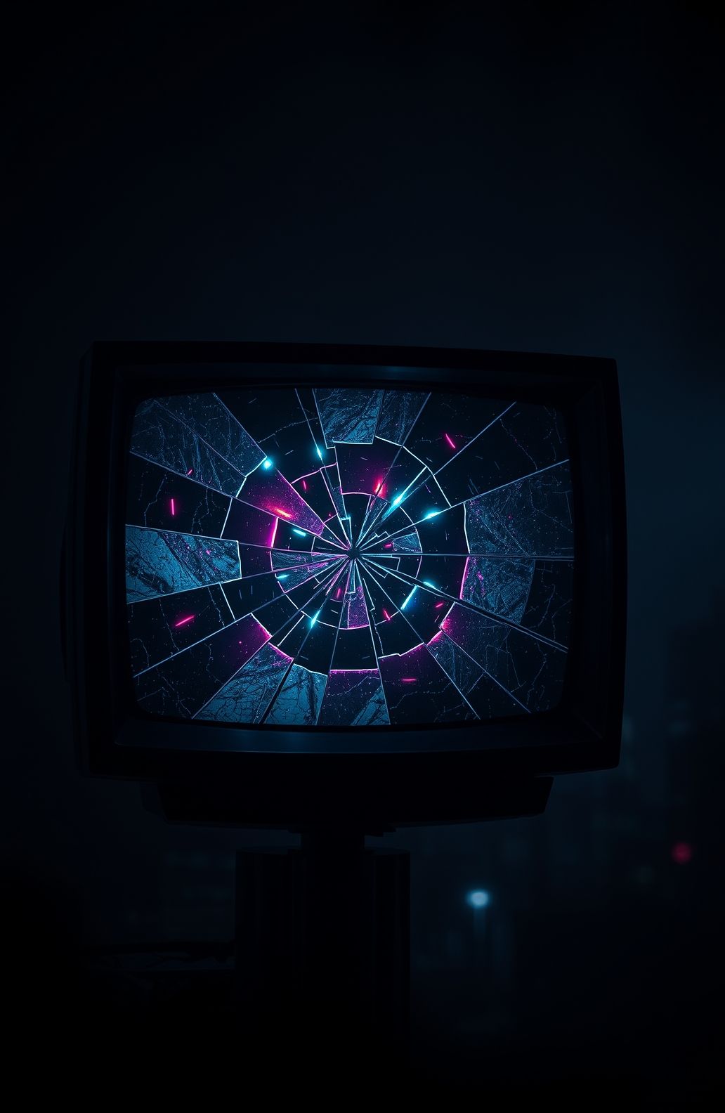 Broken Tv Screen Wallpaper