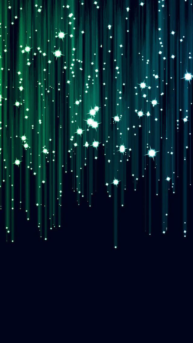Meteor Shower Shiny Star Dark Pattern iPhone 5s Wallpaper