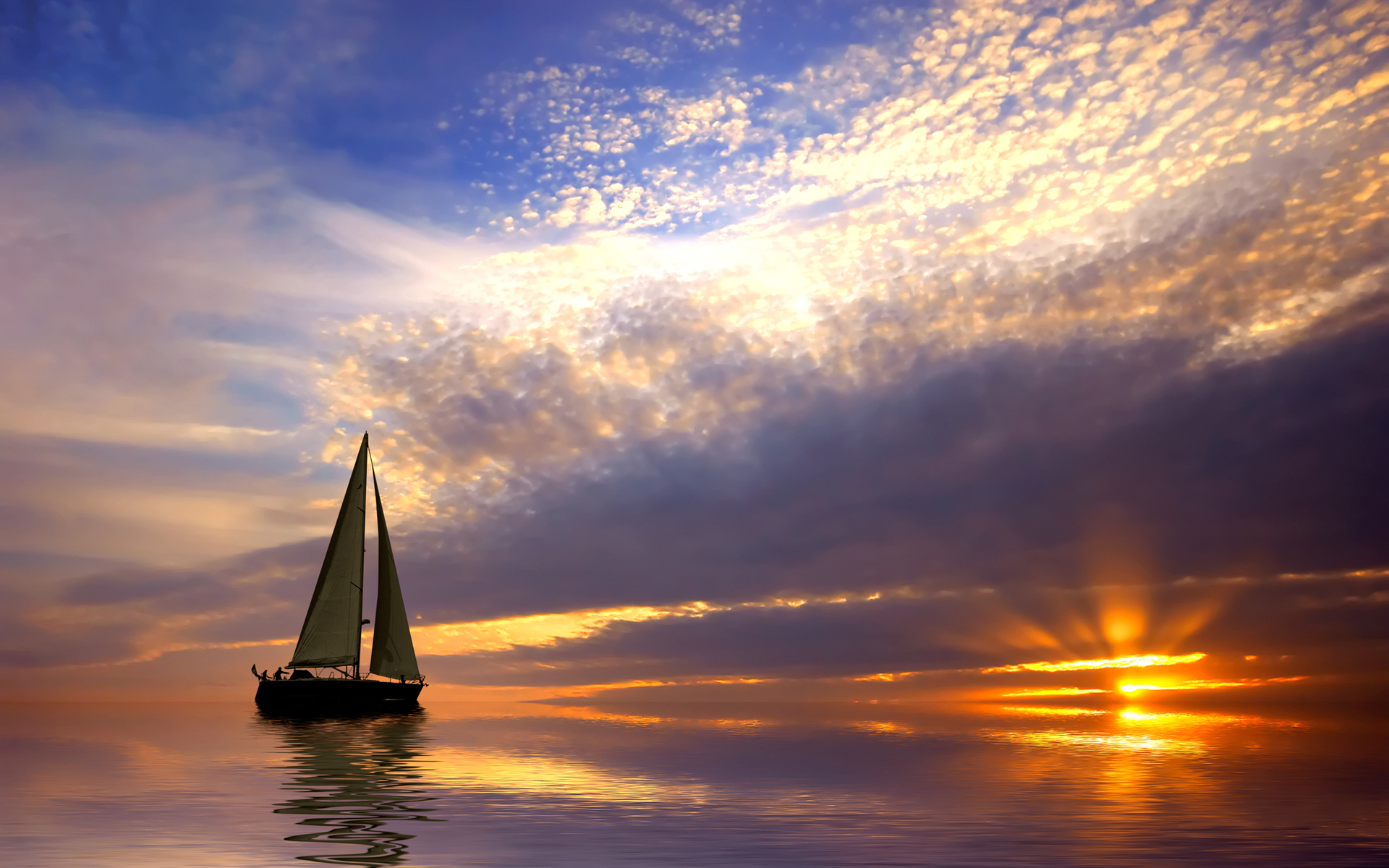 Boat Ocean Wallpaper HD