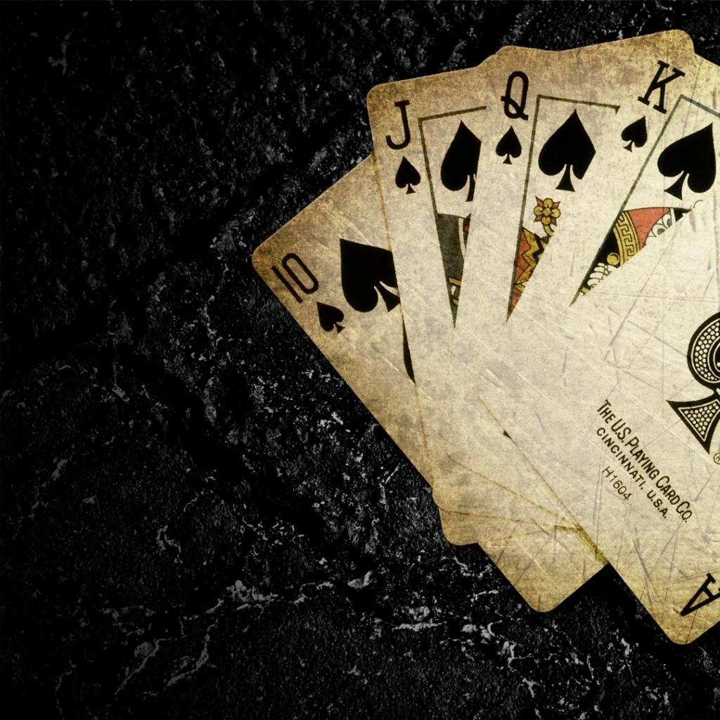 Ace Of Spades Card Game Dark Background High Resolution