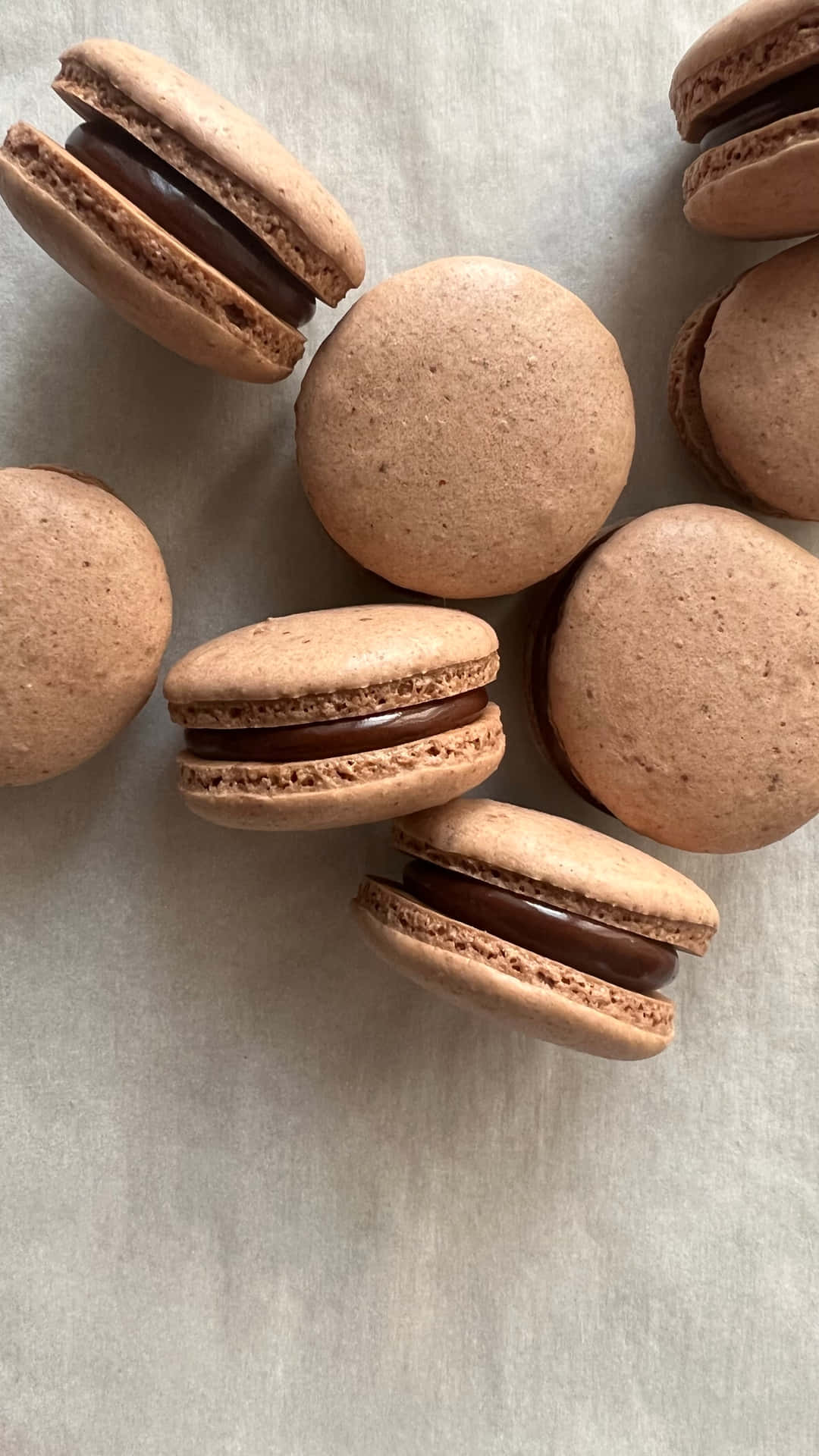 Chocolate French Macaron With Filling 5ri4ekzl0zfpycfl Wallpaper