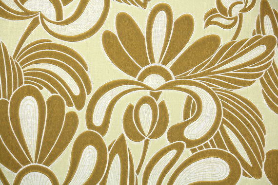 Retro Wallpaper 1960s Vintage Modern Floral Design