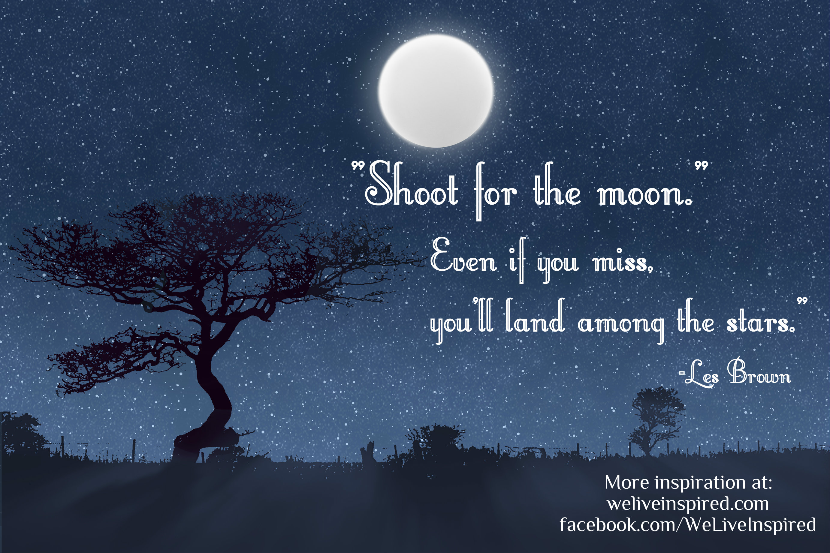 Shoot For The Moon Wallpaper WallpaperSafari