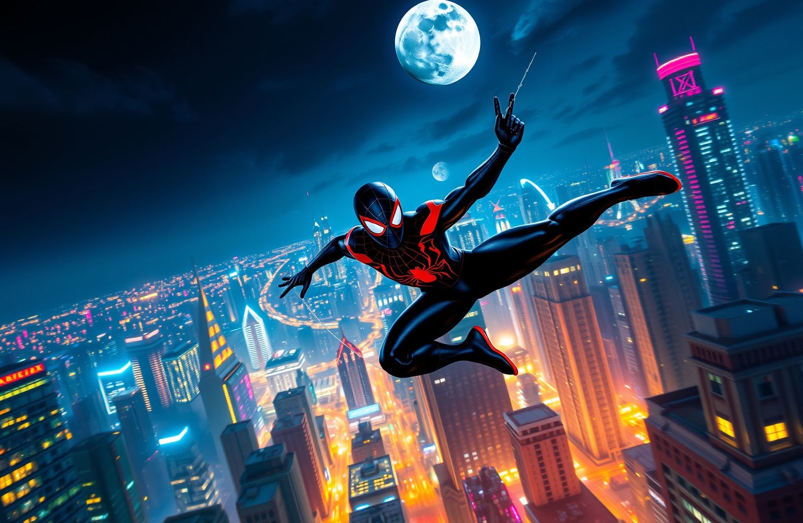 Black Spiderman Wallpaper