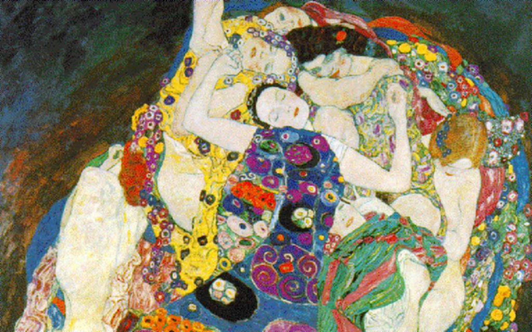 Sleeping Women Gustav Klimt Paintings Wallpaper Image