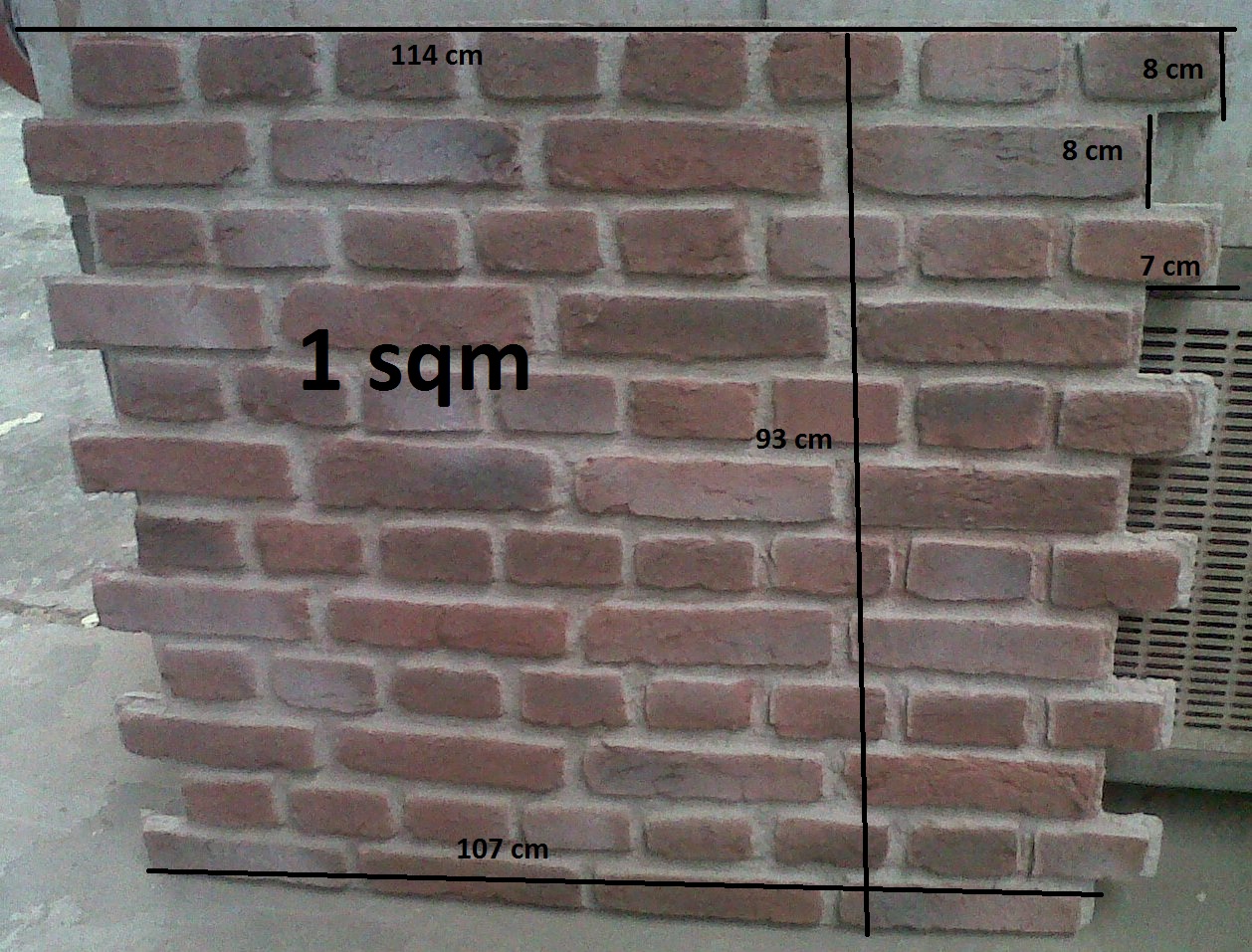 Brick Driveway Image Effect Wall Panels