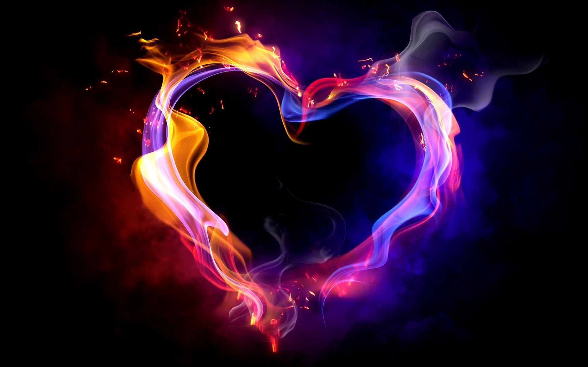Abstract Heart Wallpaper Top Background
