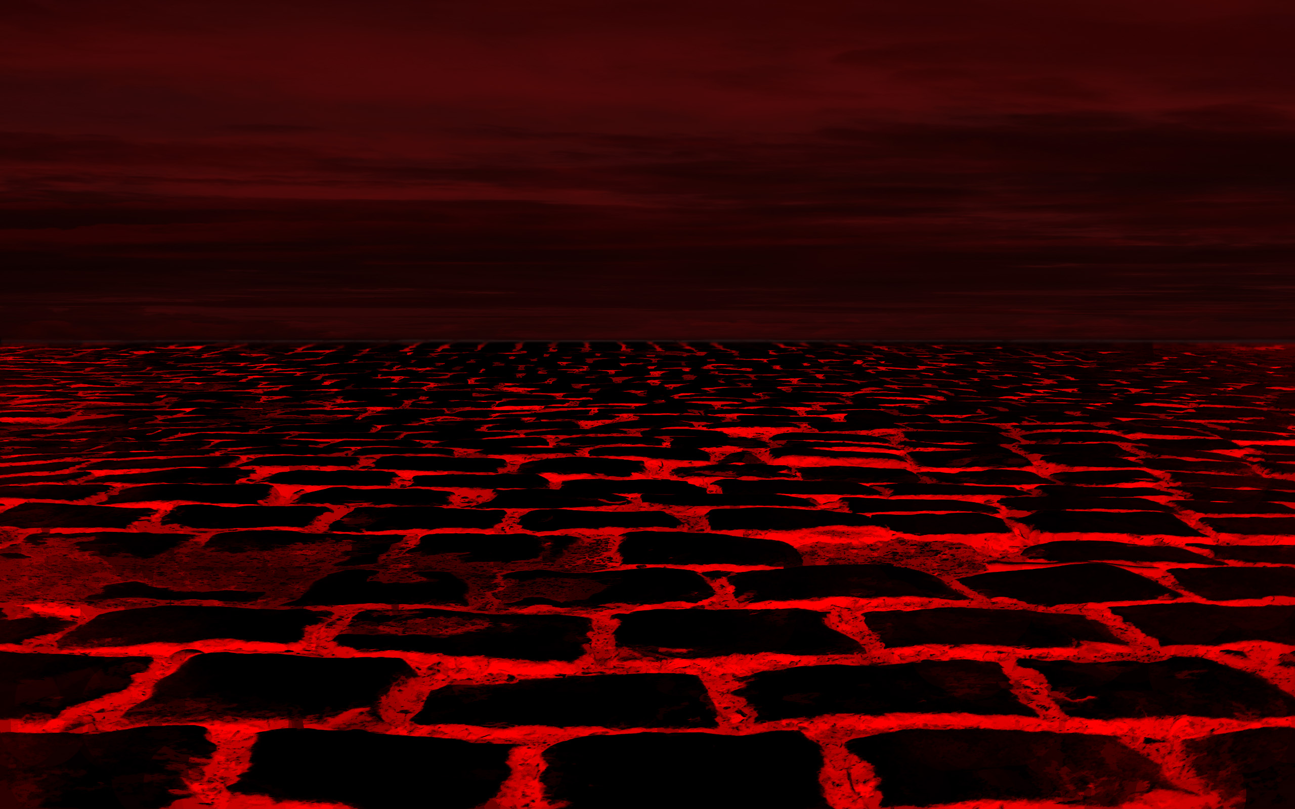 Hell Red And Black Wallpaper