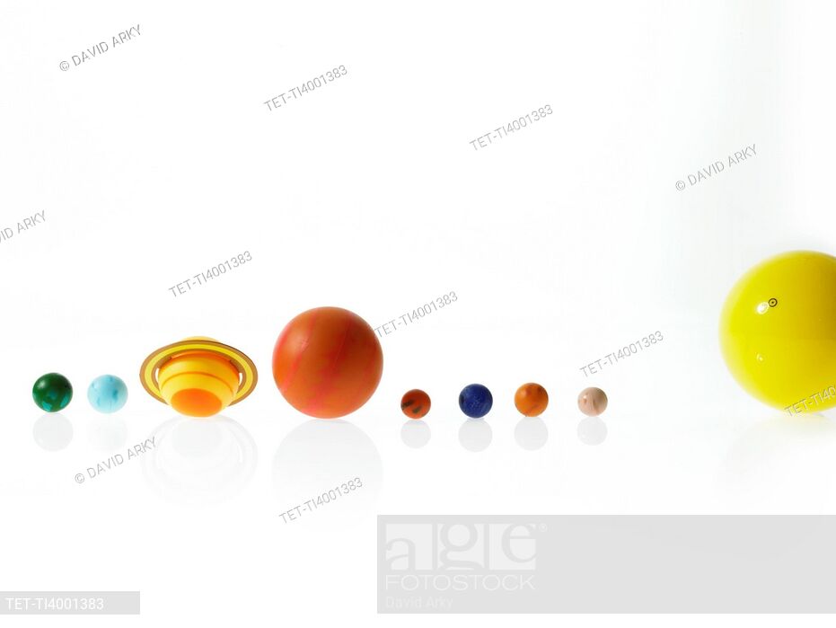 Solar System On White Background Stock Photo Picture And Royalty